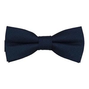 TRISTAN Solid Black Adjustable Silk Bow Tie USA 4.1"/ 2" EC